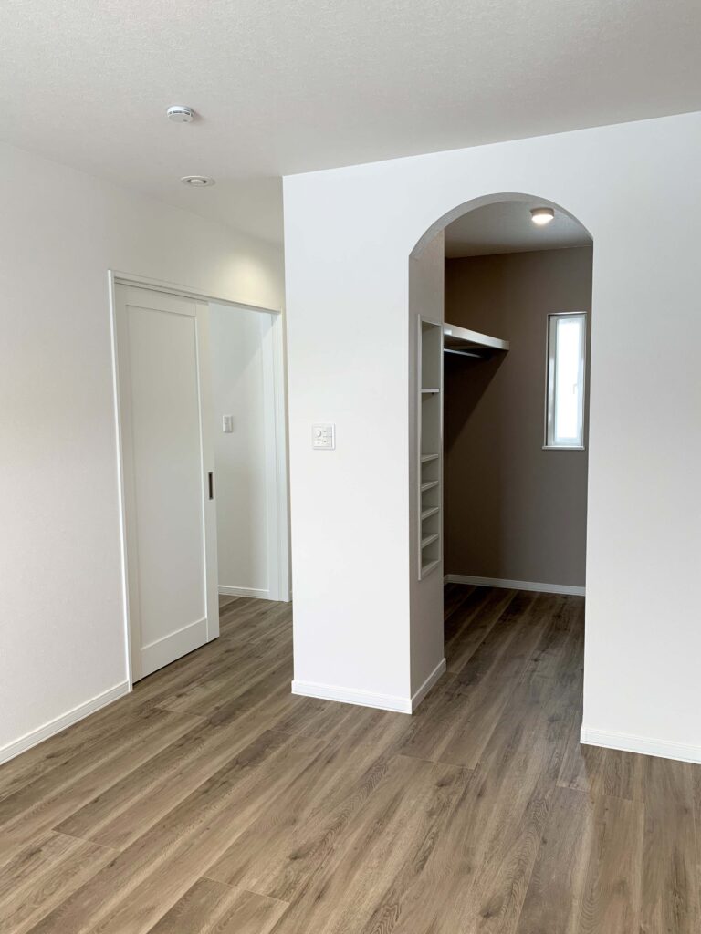 2階寝室にあるウォークインクローゼット