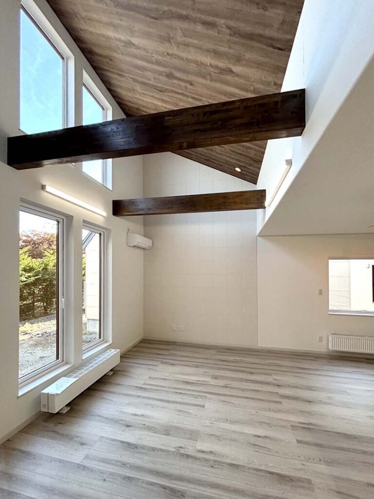 開放感のある広々とした室内空間!お洒落で住みやすい平屋造りの家